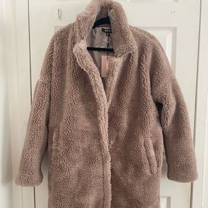 Missguided Teddy Coat Brand new